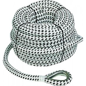 Liros Porto 16mm hvid-sort 30m ankerline