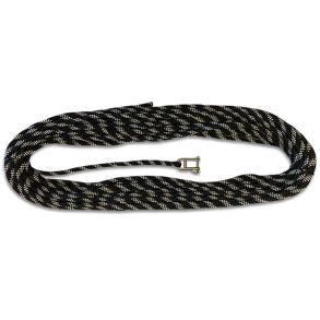 Liros fald m/nglesjkel 10mm x 35 mtr sort/hvid