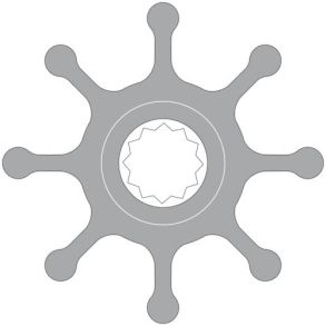 Johnson Impeller 09-1028B Nitril 65mm