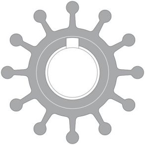 Johnson Impeller 09-804B Nitril 57,1 mm