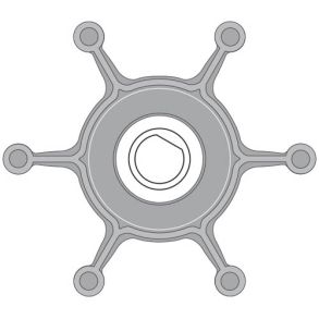 Johnson Impeller 09-824P-9 50,8 mm