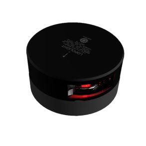 Lopolight 2nm 112,5° Bb. hor.mont. 2,5m kabel sort