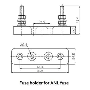 Victron - Fuse holder for ANL-fuse
