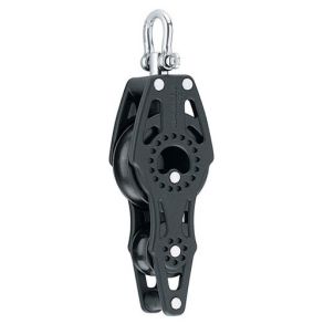 Harken Carbo Blok 57 mm enkelt m. hunsvot, violin