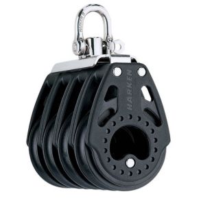 Harken Carbo Blok 57 mm firedobbelt, svirvel