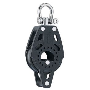 Harken Carbo Blok 40 mm enkelt, svirvel, hunsvot