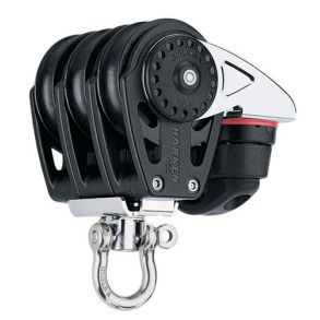 Harken Carbo Blok 40 mm tripel , svirvel , Cam-Cle