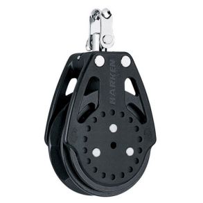 Harken Carbo Ratchamatic Blok 75 mm enkelt/svirvel