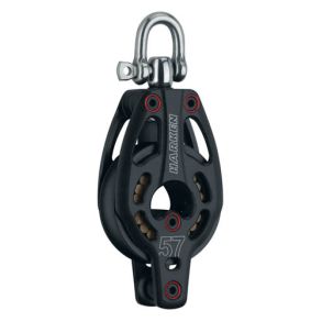 Harken Black Magic Air blok 57mm  enkelt/hv.