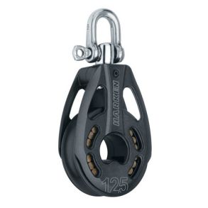Harken Black Magic Air blok 125 mm. enkelt m/svirv
