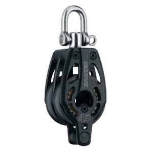 Harken Black Magic Air blok 45 mm dobbelt, hunsvot