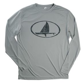 Harken Long Sleeve T-Shirt - Oval on Grey M