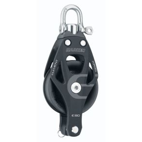 Harken Element blok 80 mm enkelt m. svirvel og Cam