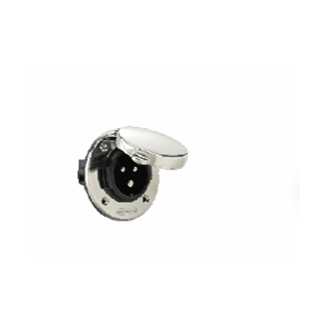 Victron - Power Inlet 16A stainless steel with cover