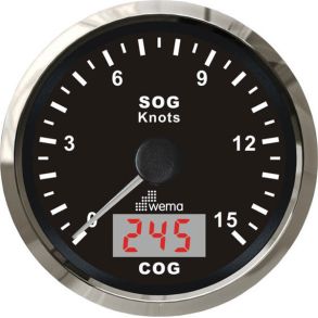 Wema Speedometer 15 kn Sort RF
