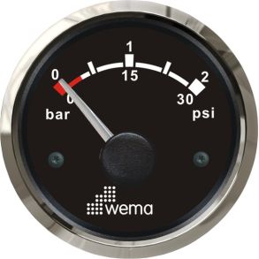 Wema Turbotryk instrument 0-2 bar Sort RF