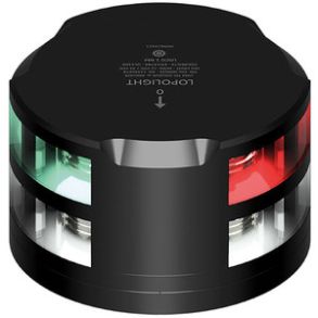 Lopolight 1nm 3-farv./anker/strobe 0,7m kabel sort