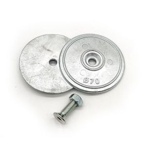 Rakicevic Zink Tallerken Ø 70mm. 2 stk.