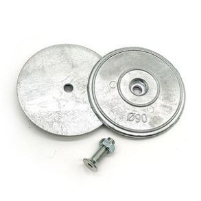 Rakicevic Zink Tallerken Ø 90mm. 2 stk.