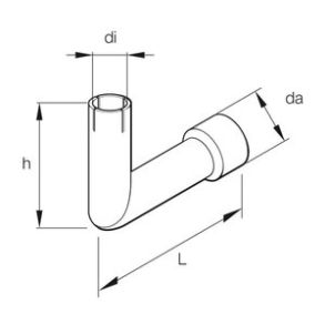 Eberspächer Udstdningsvinkel Di24, dy 300 mm