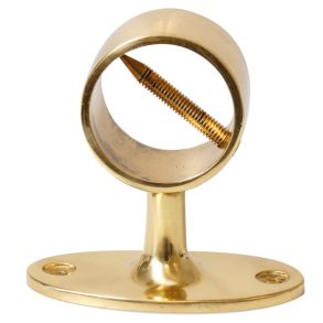 Gelnderholder til tov poleret messing