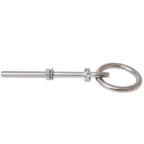 Fortjningsbolt med ring, 16mm 260mm lang AISI 316
