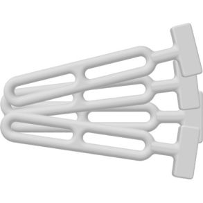 Unimer kalechestrop hvid 185mm, 4 stk