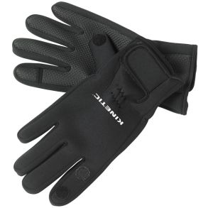 Kinetic neoprene handske Full finger sort, str M