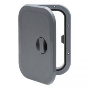 Indbygningsboks gr med luge 27x37,3x16cm