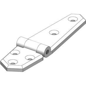 Trudesign hngsel lang hvid 134x35mm