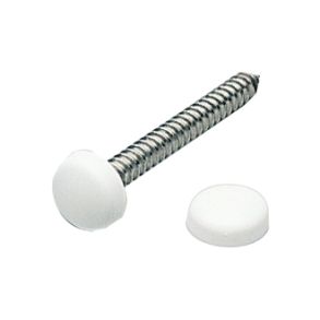 Pyntehoved hvid 4,8 - 6,0mm, 20 stk i blister