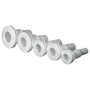 Trudesign Gennemfring komposit hvid 1/2