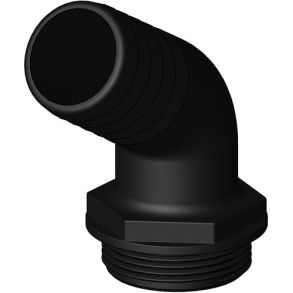 Trudesign Aquavalve slangestuds sort 120° 1 1/2