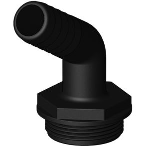 Trudesign Aquavalve slangestuds sort 120° 1 1/2