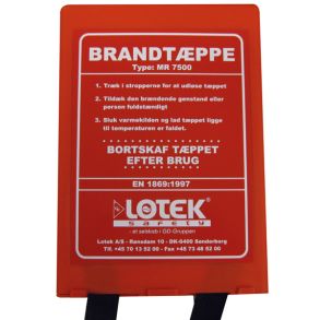 Lotek brandtppe i box EN1869, 120x180cm