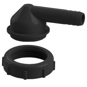 Nuova rade 90 grader38mm slangestuds med ring 1 1/2