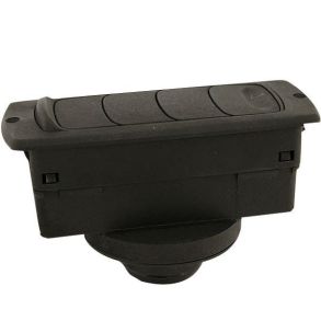 Vinduesdyse med luk 134 x 52 med 45° 55mm tilslutning