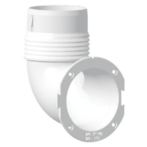 Nuova Rade slangeadapter 90° til 70/76mm