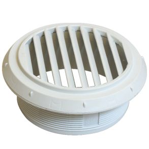 Webasto ventil hvid drejbar/ben 45° til 90 mm slange