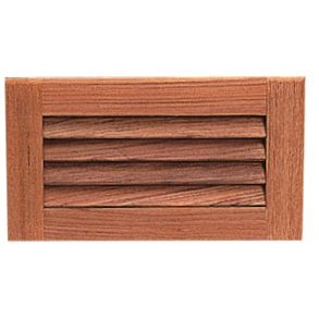 Roca ventilationsrist teak 16x20,5cm