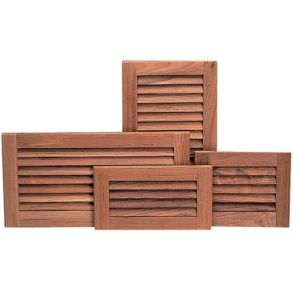 Roca ventilationsrist teak 13x26cm