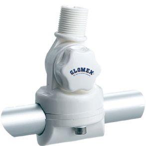Glomex RA134 hvid nylon vippe antennebeslag til 22/25mm rr