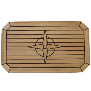 Teakbordplade, 50 x 75 cm