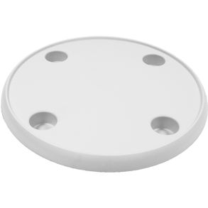 Bordplade af hvid ABS 61cm med 4 kop/flaske holder