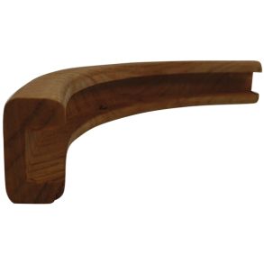 Roca udvendig U-liste teak 50/90°, spor 13mm