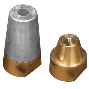 1852 Zinkanode m/messing mtrik (tidligere 1141460) 22-25mm