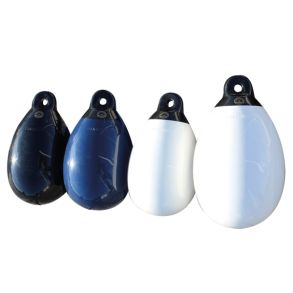 Dan-fender Single-eye fender 814 hvid m/sort top