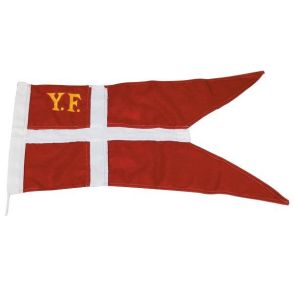 1852 yacht flag med 3mm snor, 34 x 65cm