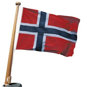 Bdflag polyester Norge, 120x75 cm