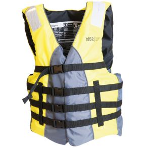 1852 Svmme- og vandskivest ISO 50N, Sort/lime 50-70kg